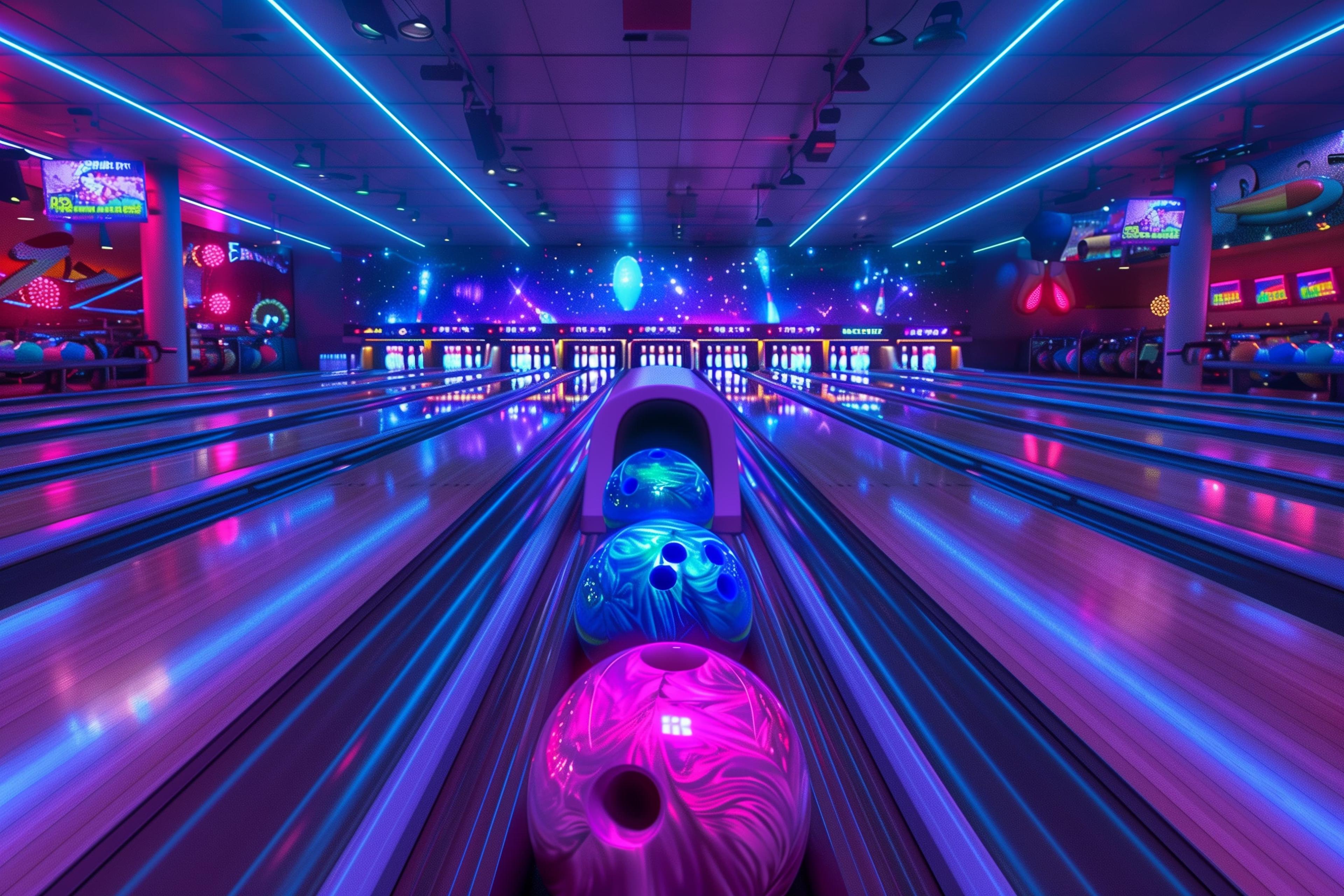 A premium gaming lounge with arcade attractions